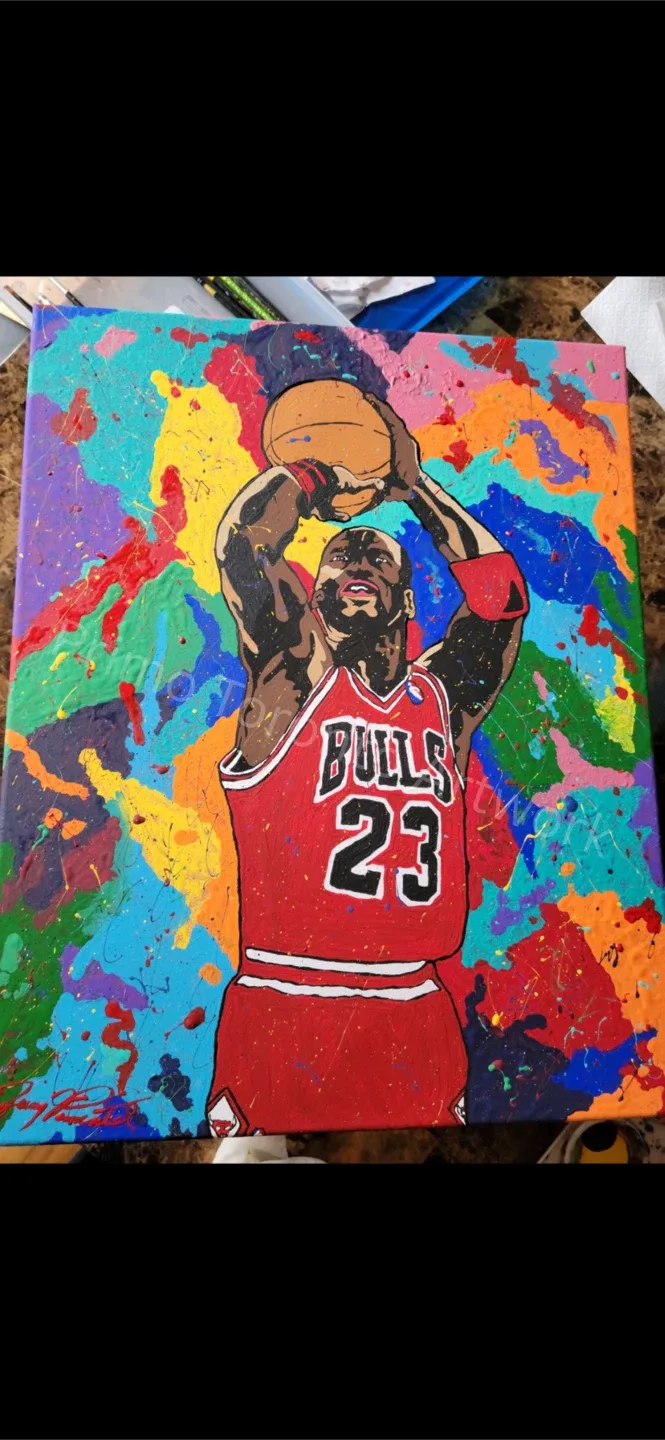 Michael Jordan Bulls Painting thumbnail