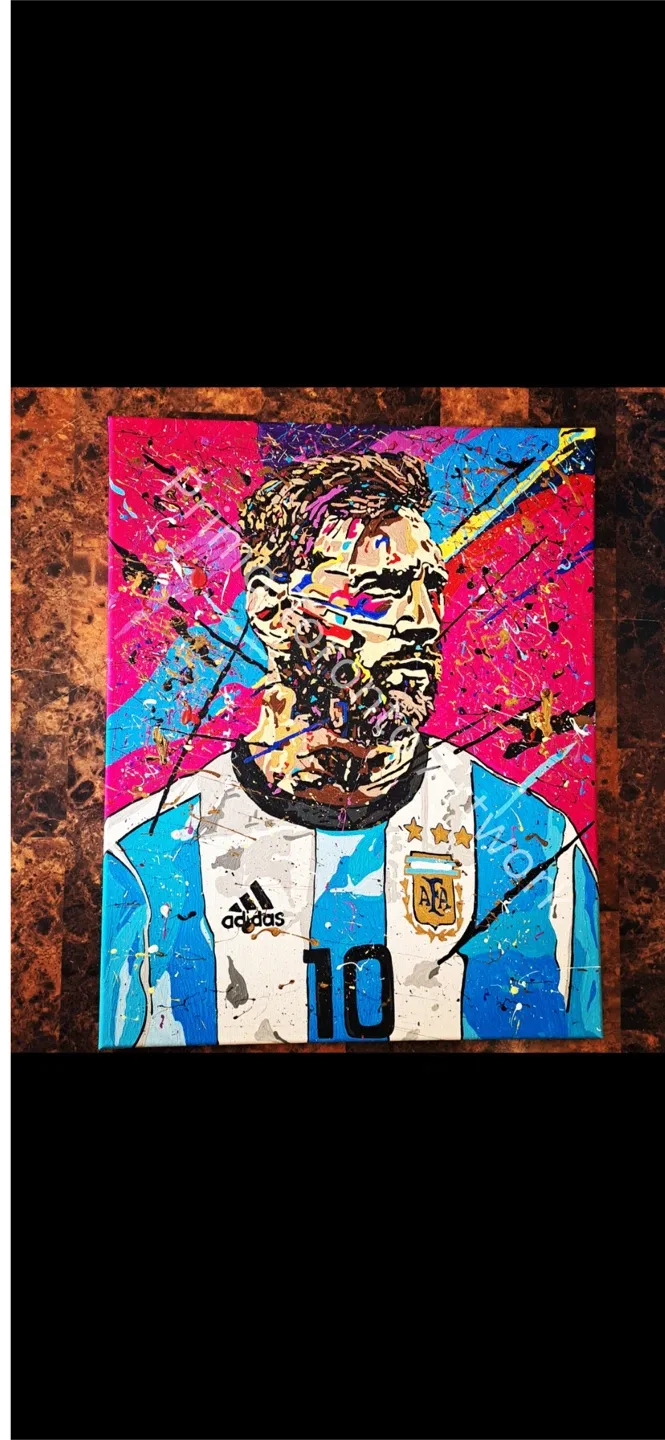 Lionel Messi Adidas Argentina Painting thumbnail