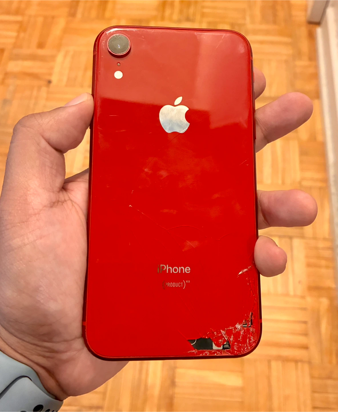 iPhone XR 64GB- Product red-Broken-for parts or repair - photo 2