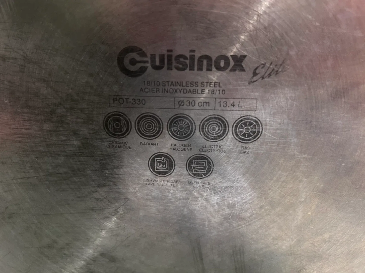 Cuisinox Elite 13.4 L Stainless Steel Stock Pot image indicator(4)