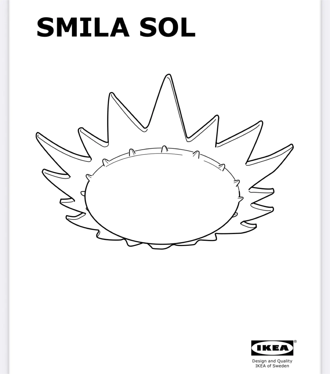 IKEA SMILA SOL Ceiling Lamp image indicator(6)