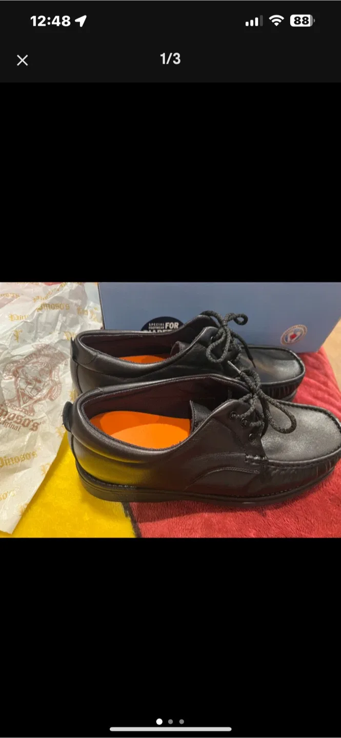 New Manolo Black Leather Shoes Size 42 thumbnail