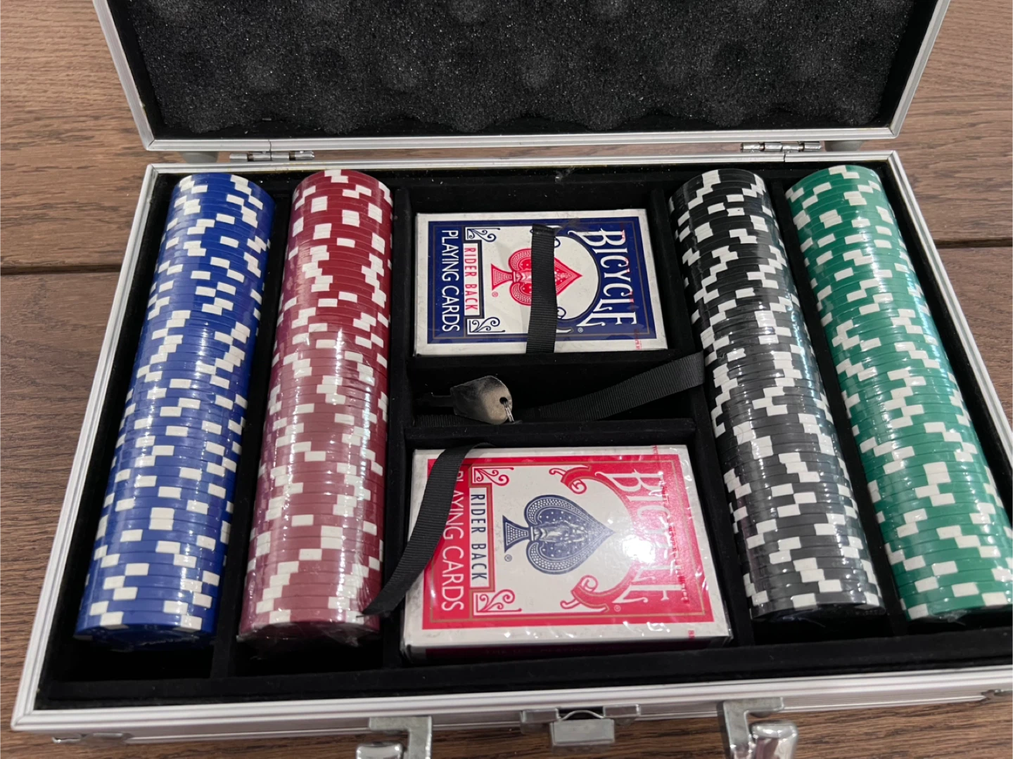 Poker Set with Case & Bicycle Playing Cards - photo 2