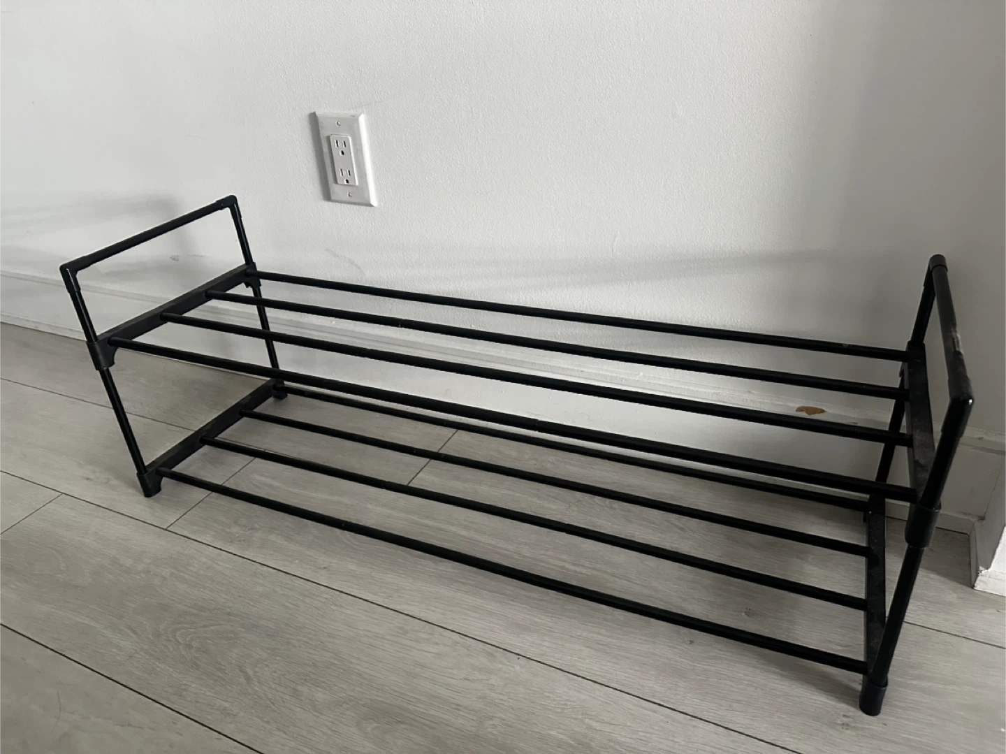 Black Metal Shoe Rack - photo 2