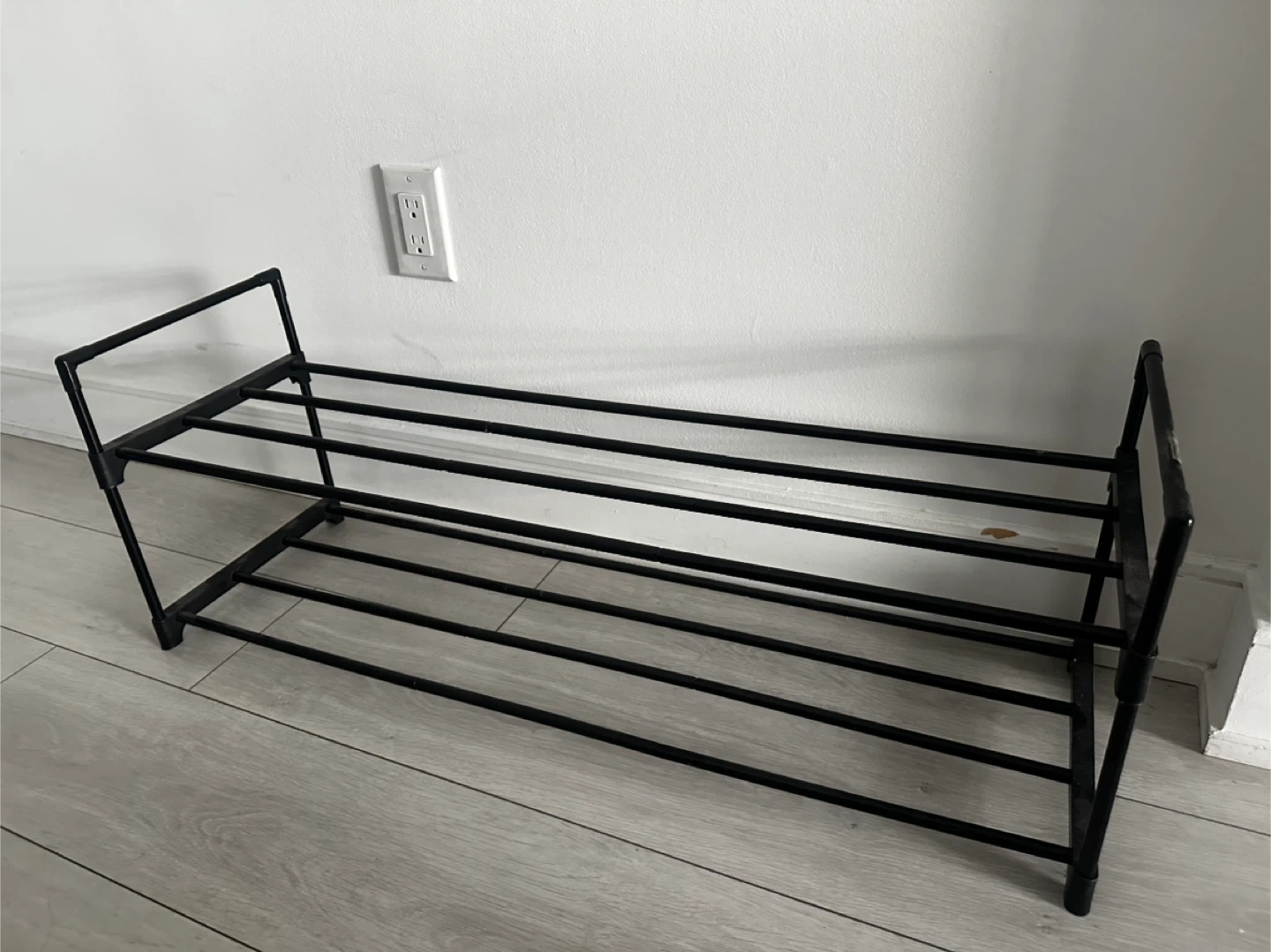Black Metal Shoe Rack - photo 3