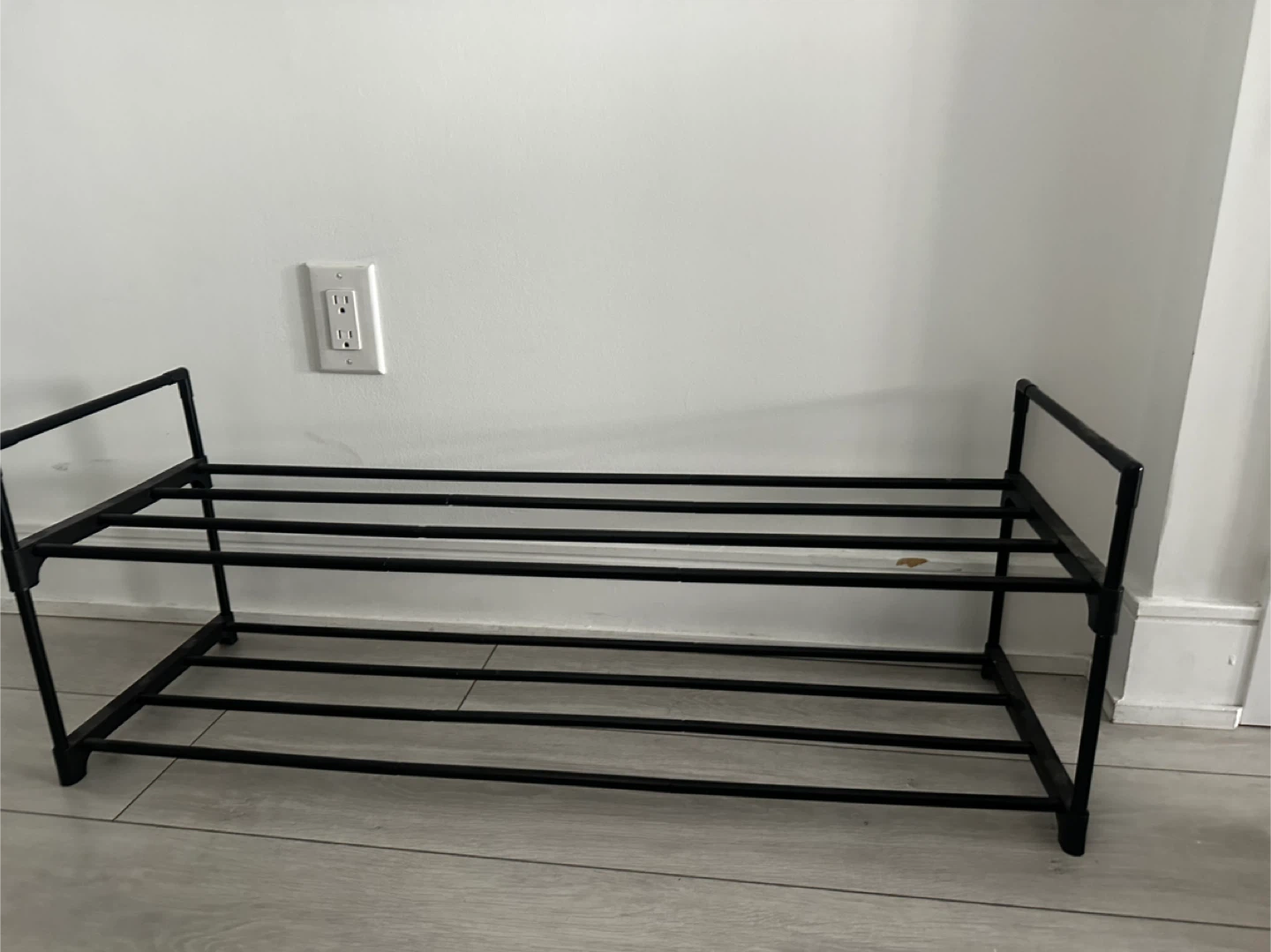 Black Metal Shoe Rack