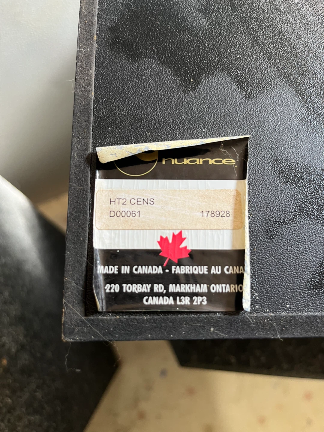 Nuance HT2 CENS Centre Speaker - Markham - photo 2