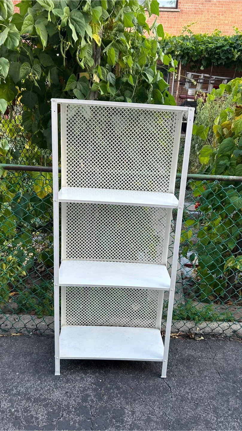 W23.5 x D10.75 x H55.25” - White Metal Shelving Unit image indicator(2)