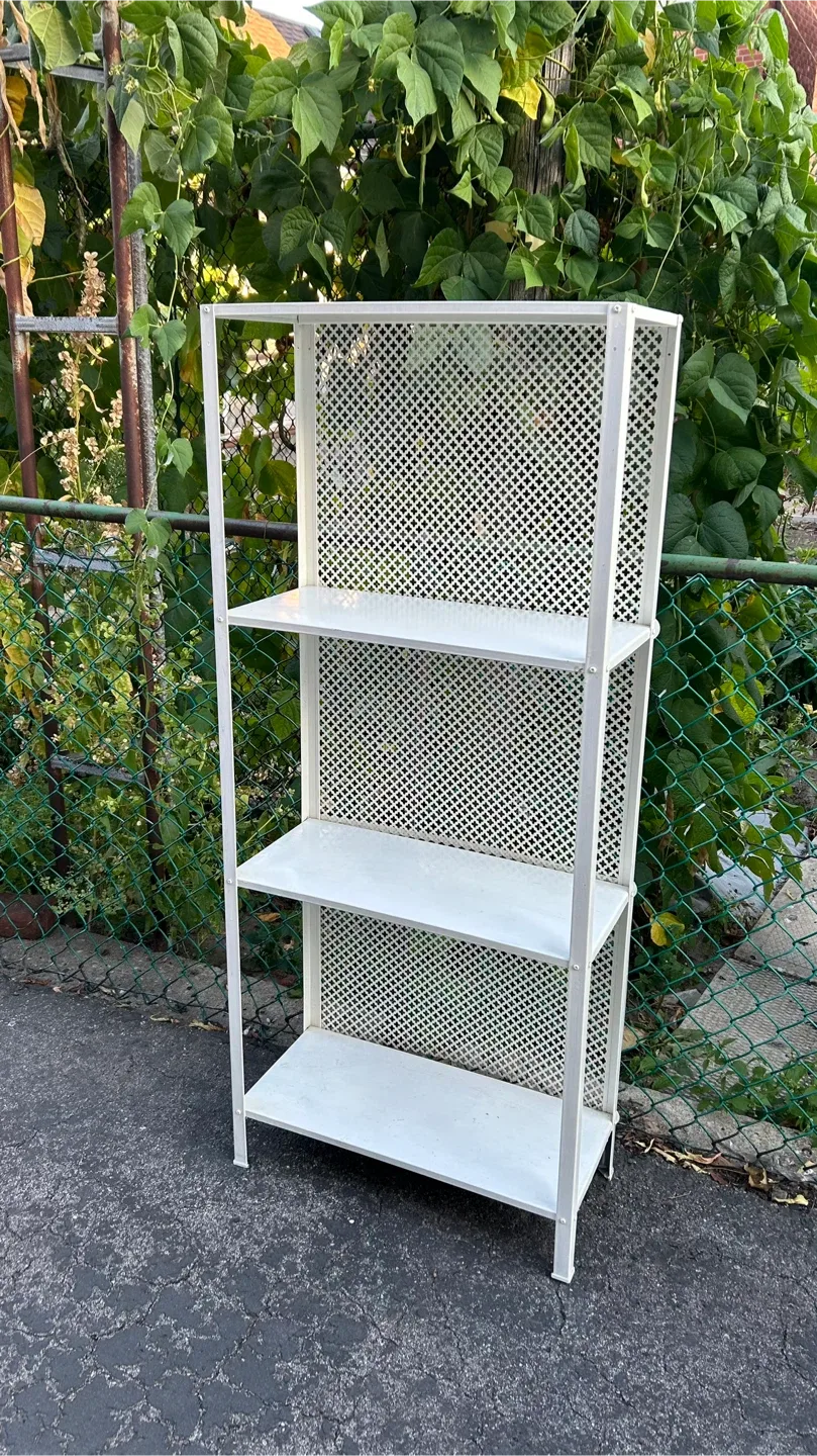 W23.5 x D10.75 x H55.25” - White Metal Shelving Unit image indicator(3)