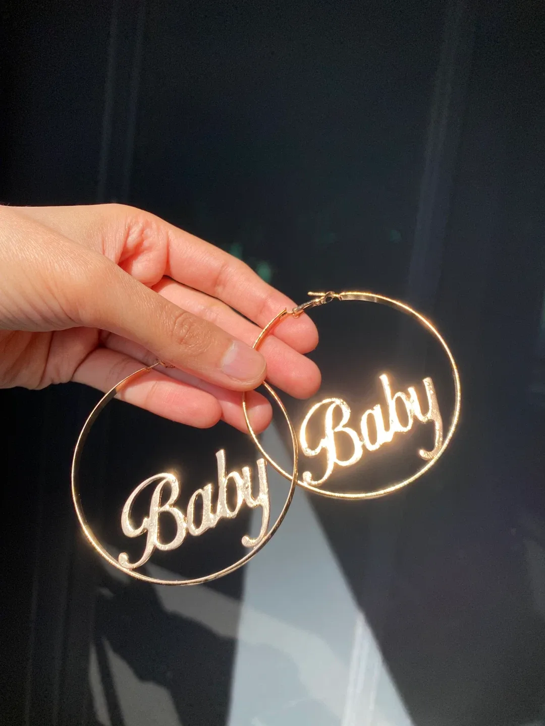 Popular Y2K style Baby Letter Earrings thumbnail