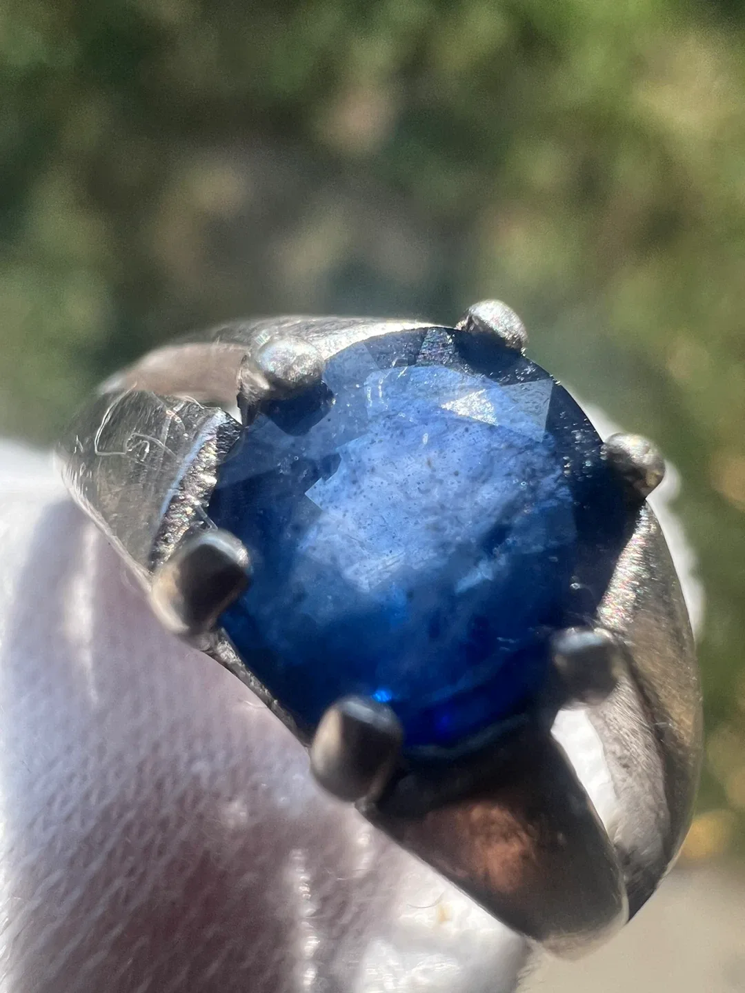 925 silver sapphire  Ring thumbnail