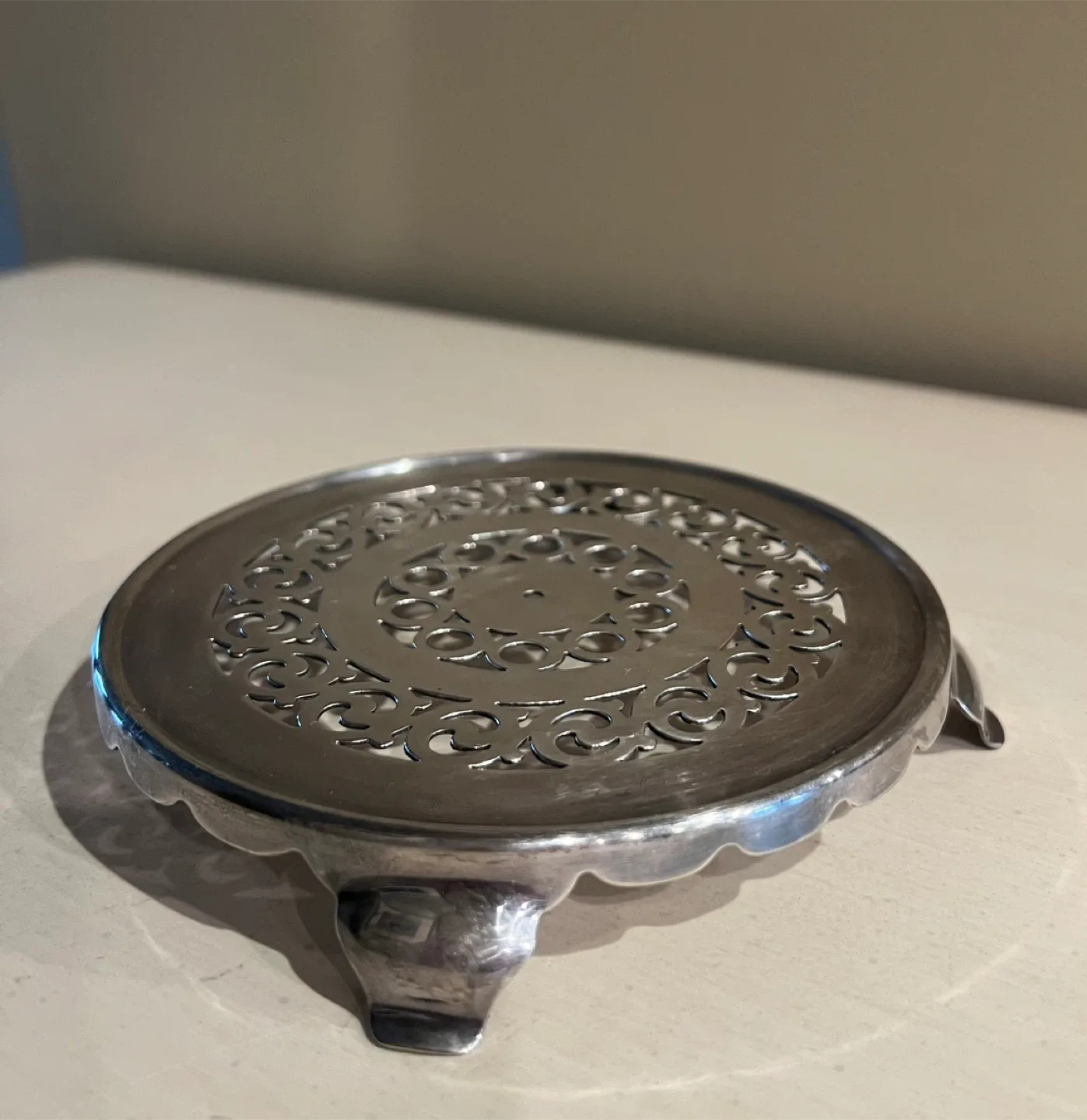 Vintage Silverplated Trivet/Decor thumbnail