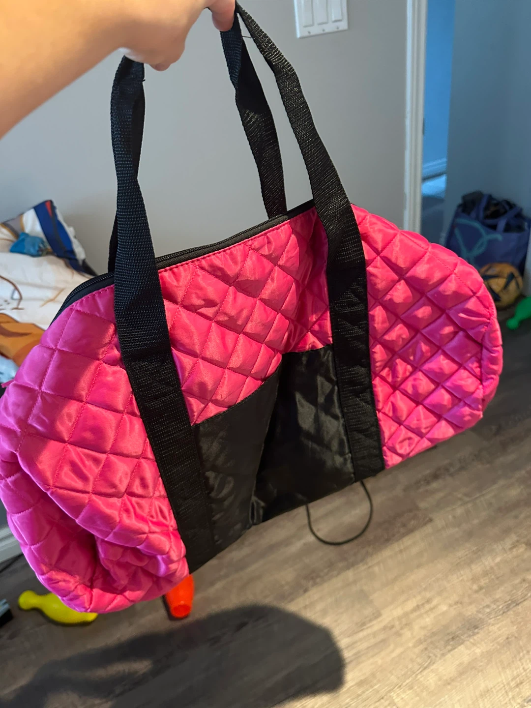 Pink Quilted Duffle Bag - photo 2