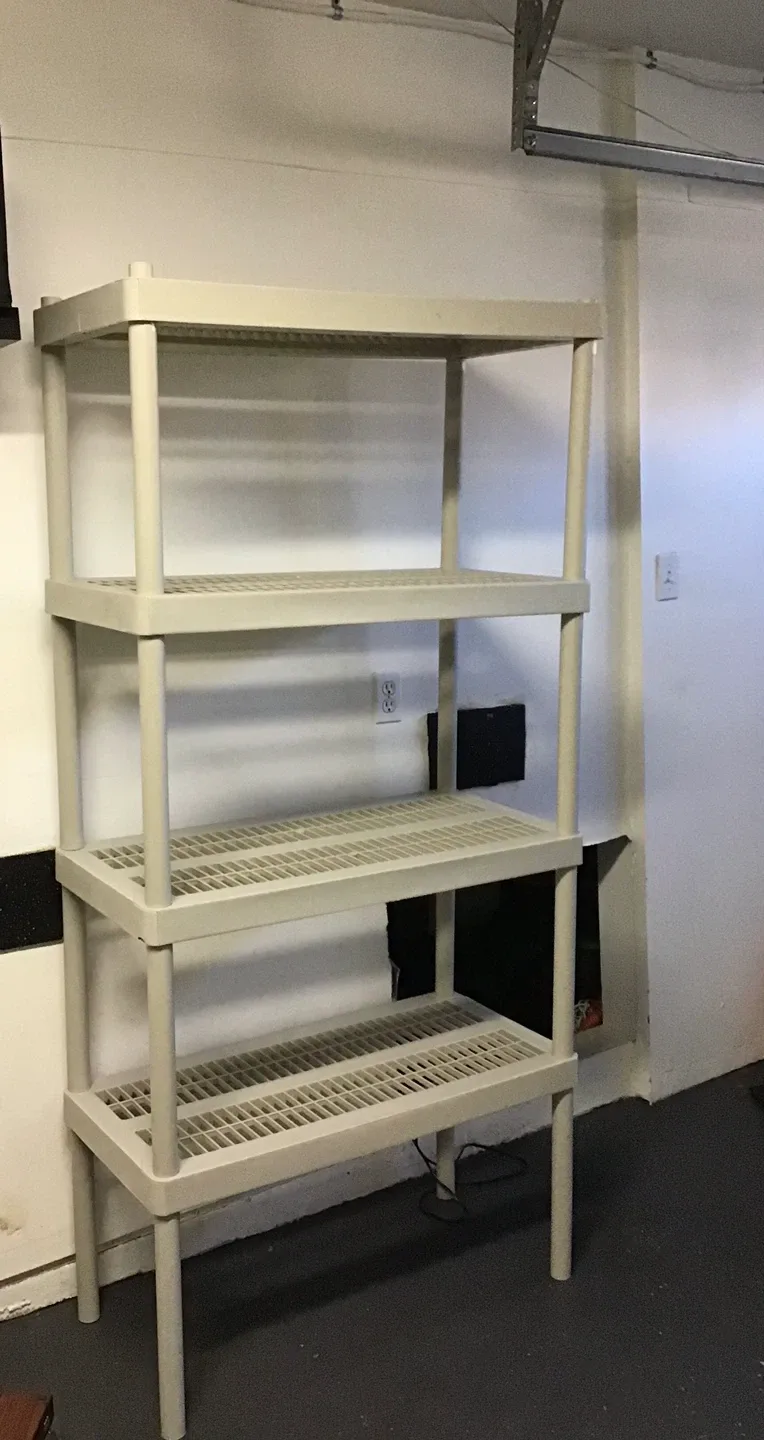 4-Tier Plastic Shelving Unit - Storage Rack image indicator(4)