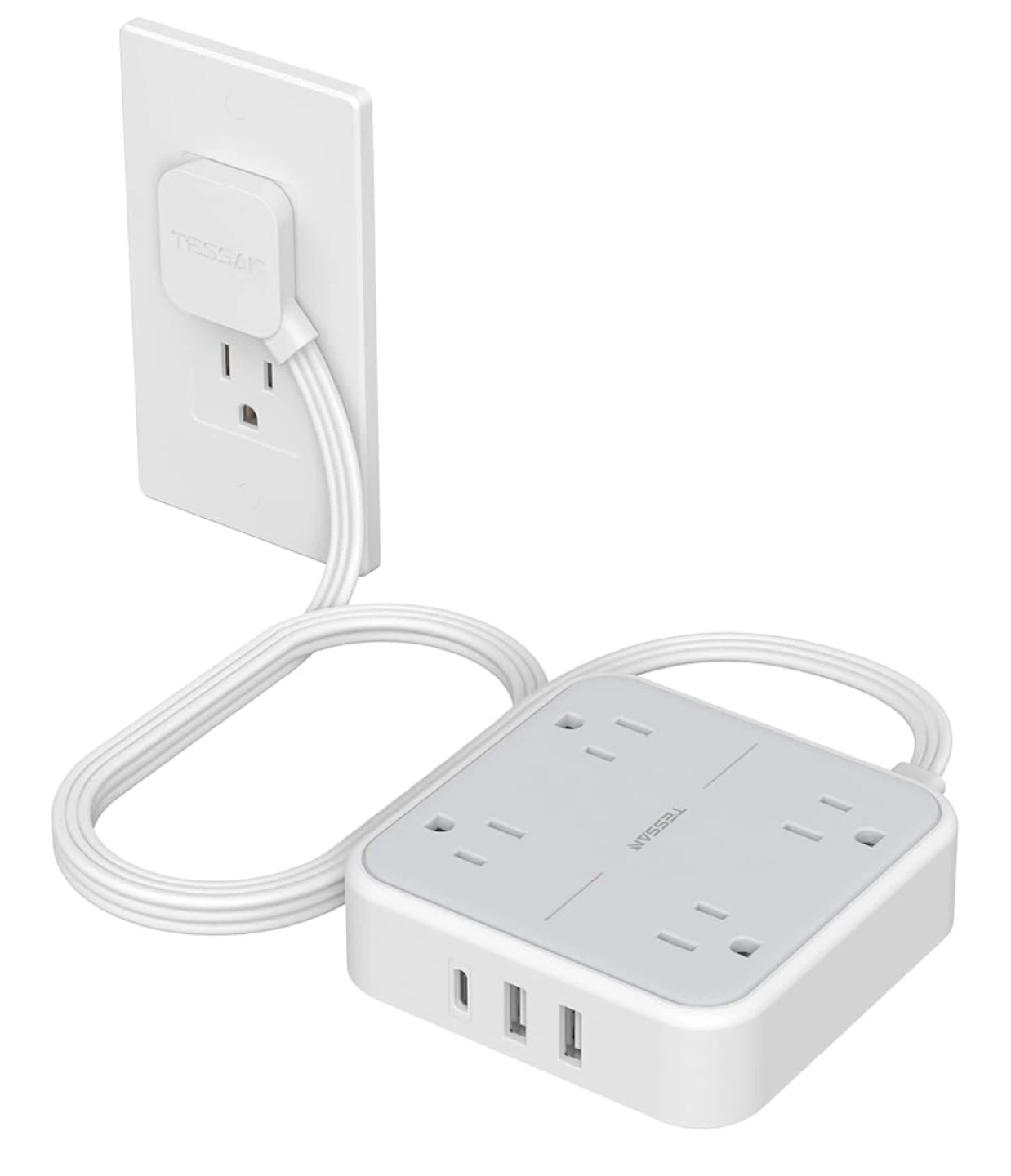 TESSAN Power Bar with USB Ports