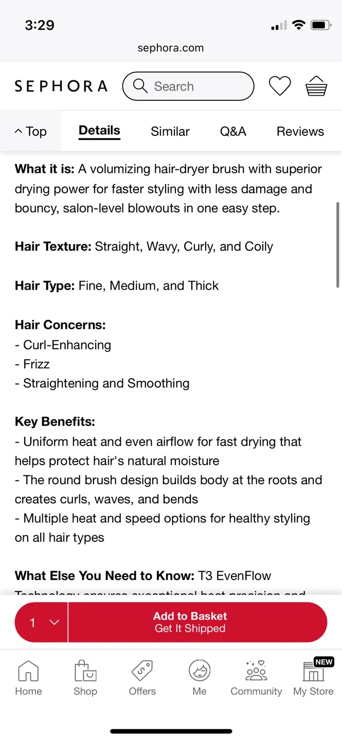 T3 AireBrush Round One-Step Volumizing Hair Dryer Brush image indicator(2)