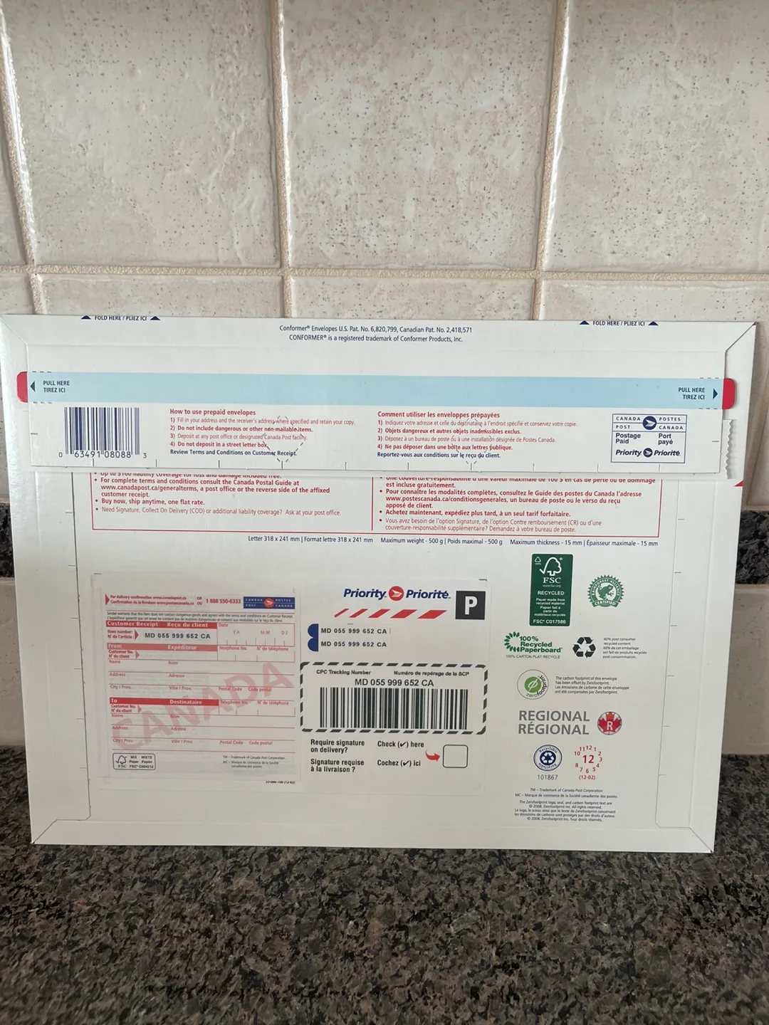 Canada Post PRIORITY Envelopes - Regional & National image indicator(4)