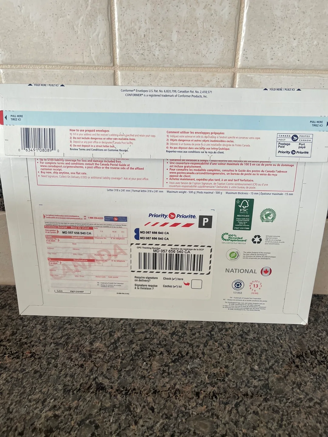 Canada Post PRIORITY Envelopes - Regional & National image indicator(2)