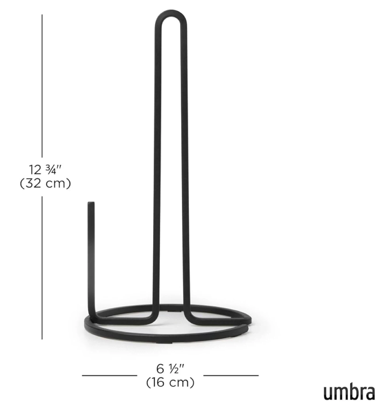 Umbra Black Paper Towel Holder - photo 2