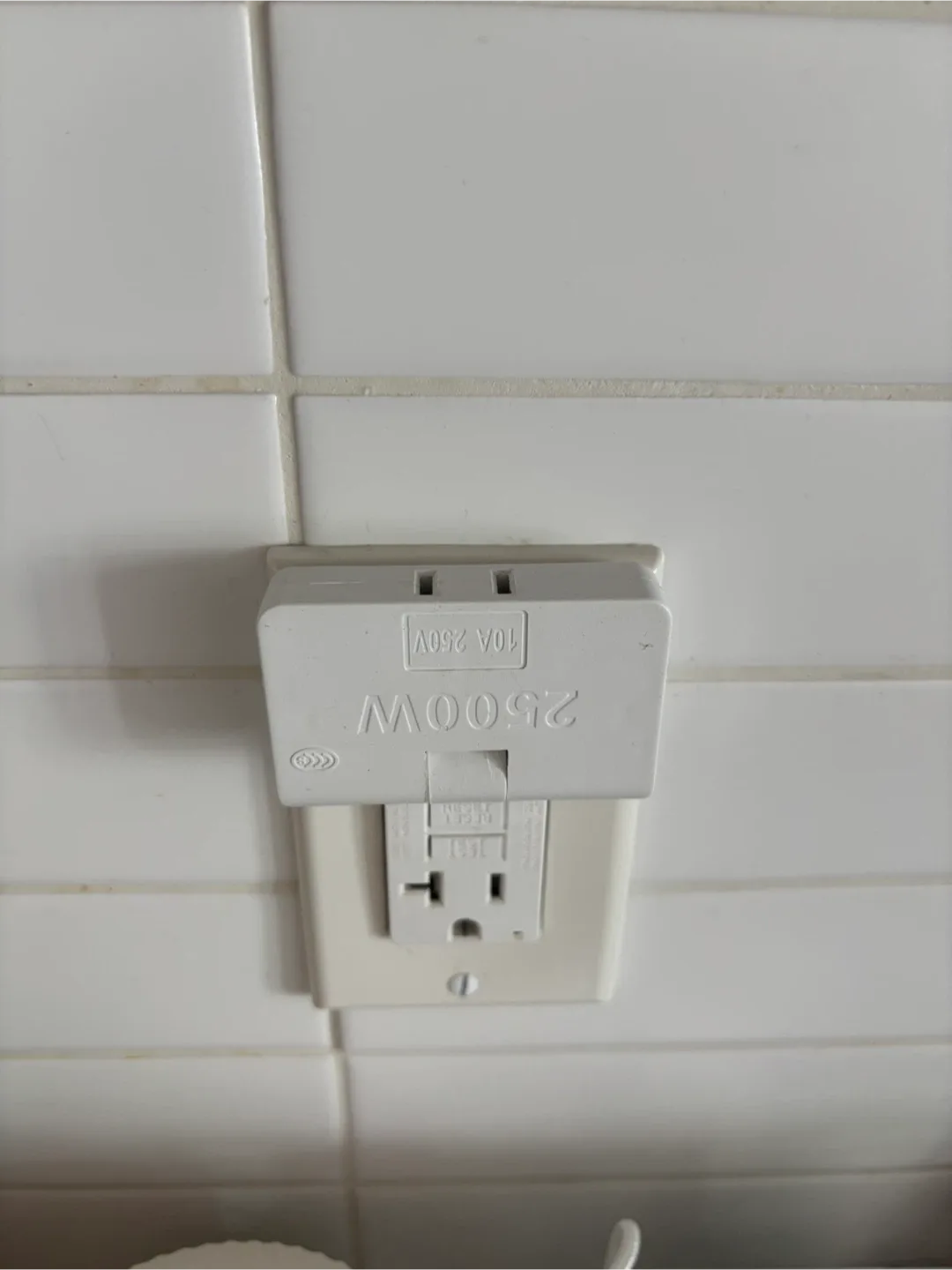 Folding Multi Outlet Adapter for behind furniture - 3 sockets thumbnail