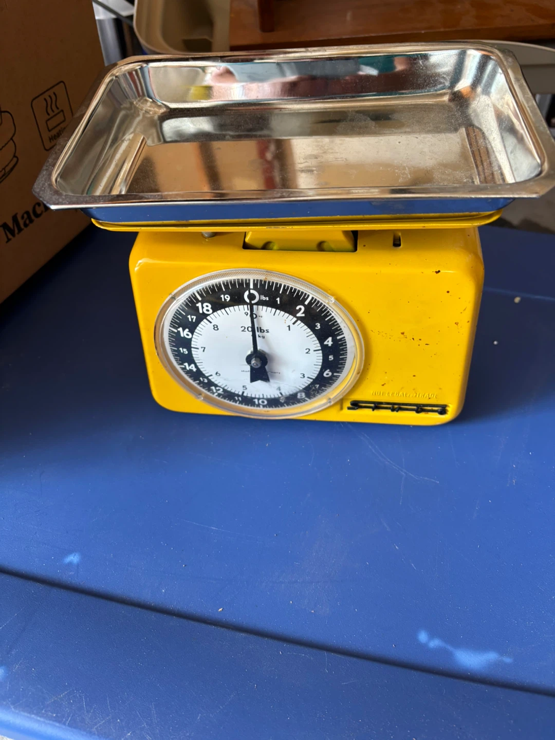Vintage Yellow Kitchen Scale