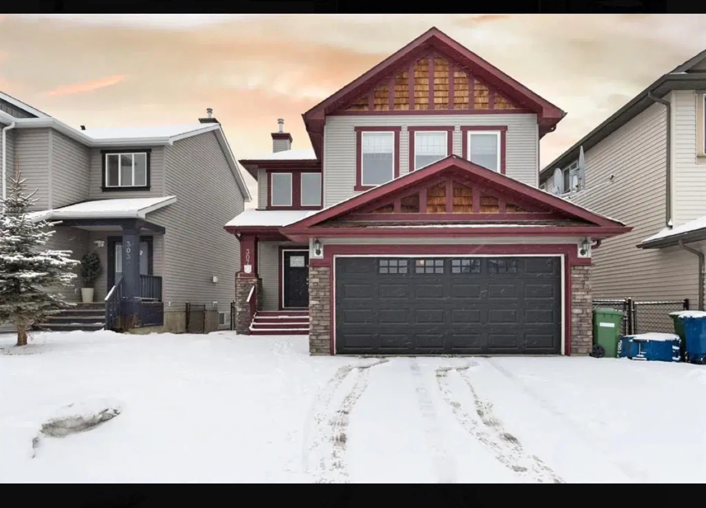 3 bed + Bonus Room with double garage