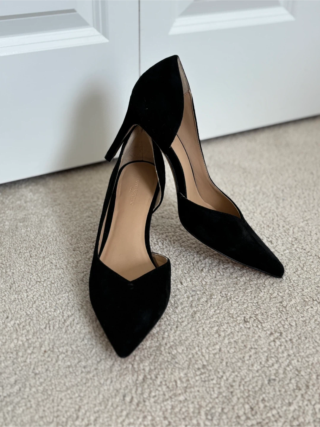 Banana Republic Black Suede Heels Size 8