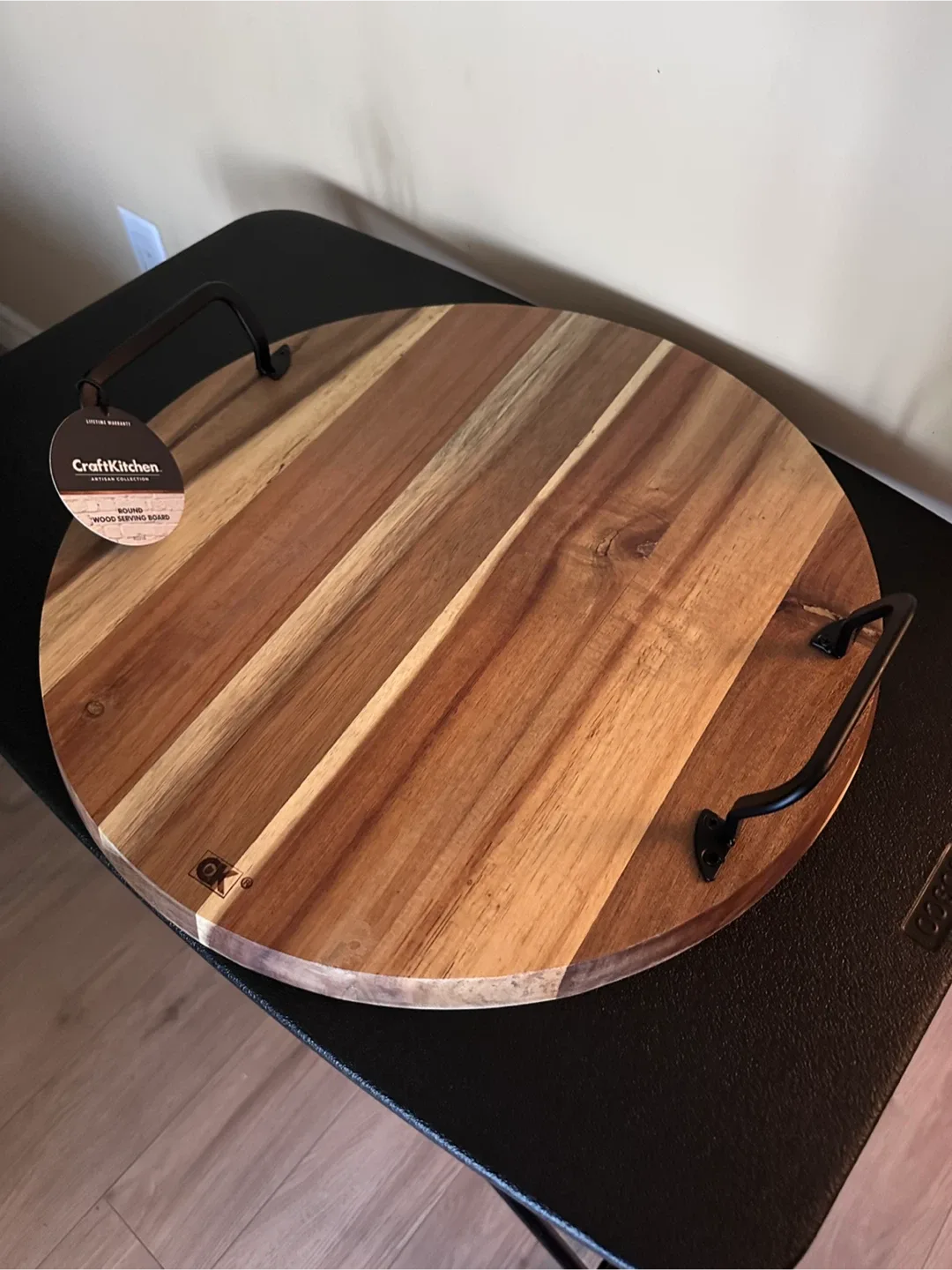 CraftKitchen Round Wood Serving Board thumbnail