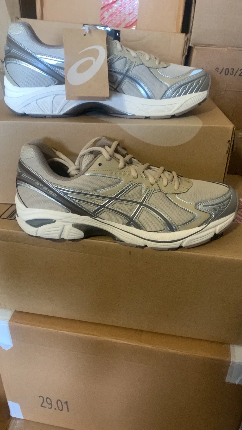 Asics GT-2160 Feather Grey/Brown Storm, Size 11 thumbnail