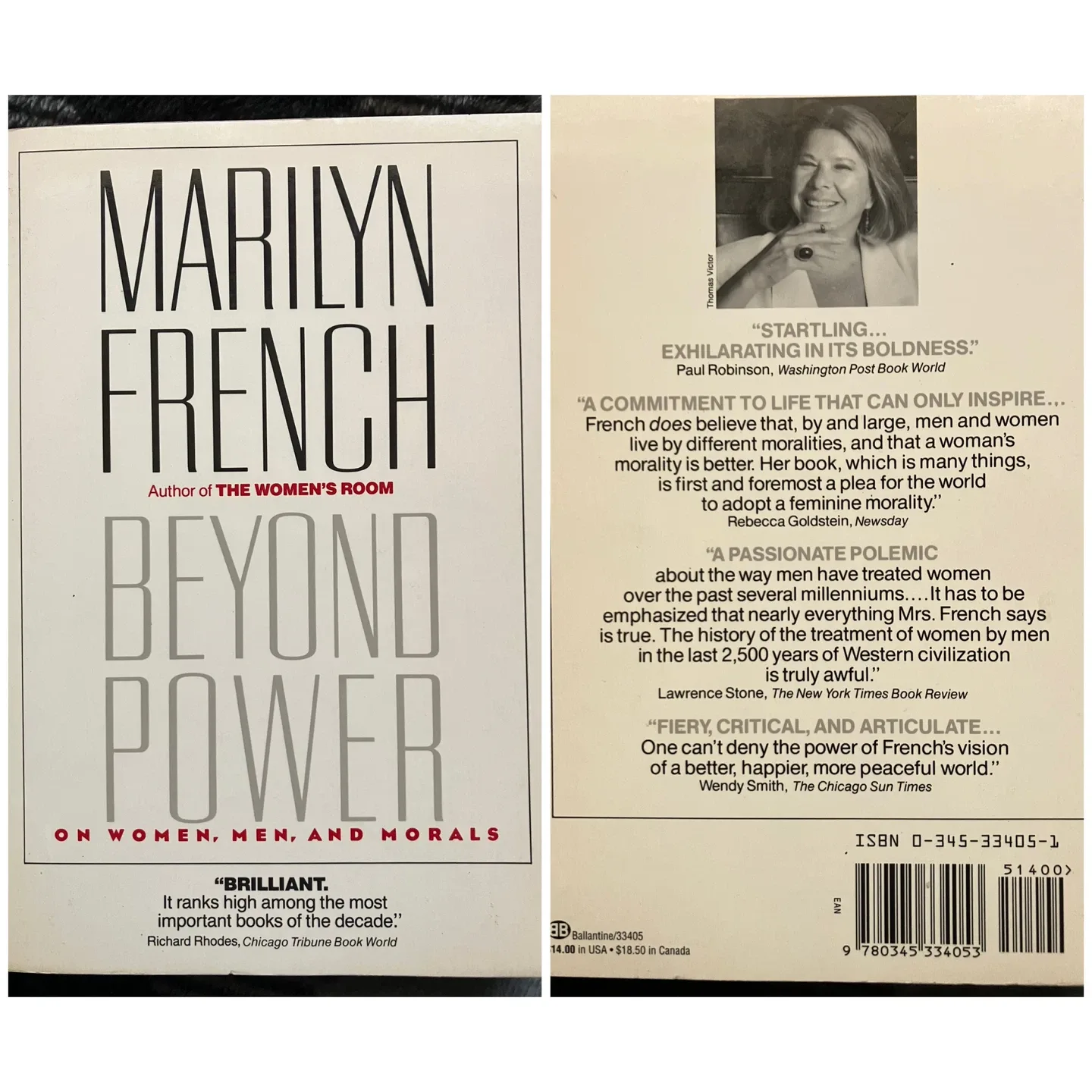 (Book) "Beyond Power" by Marilyn French thumbnail