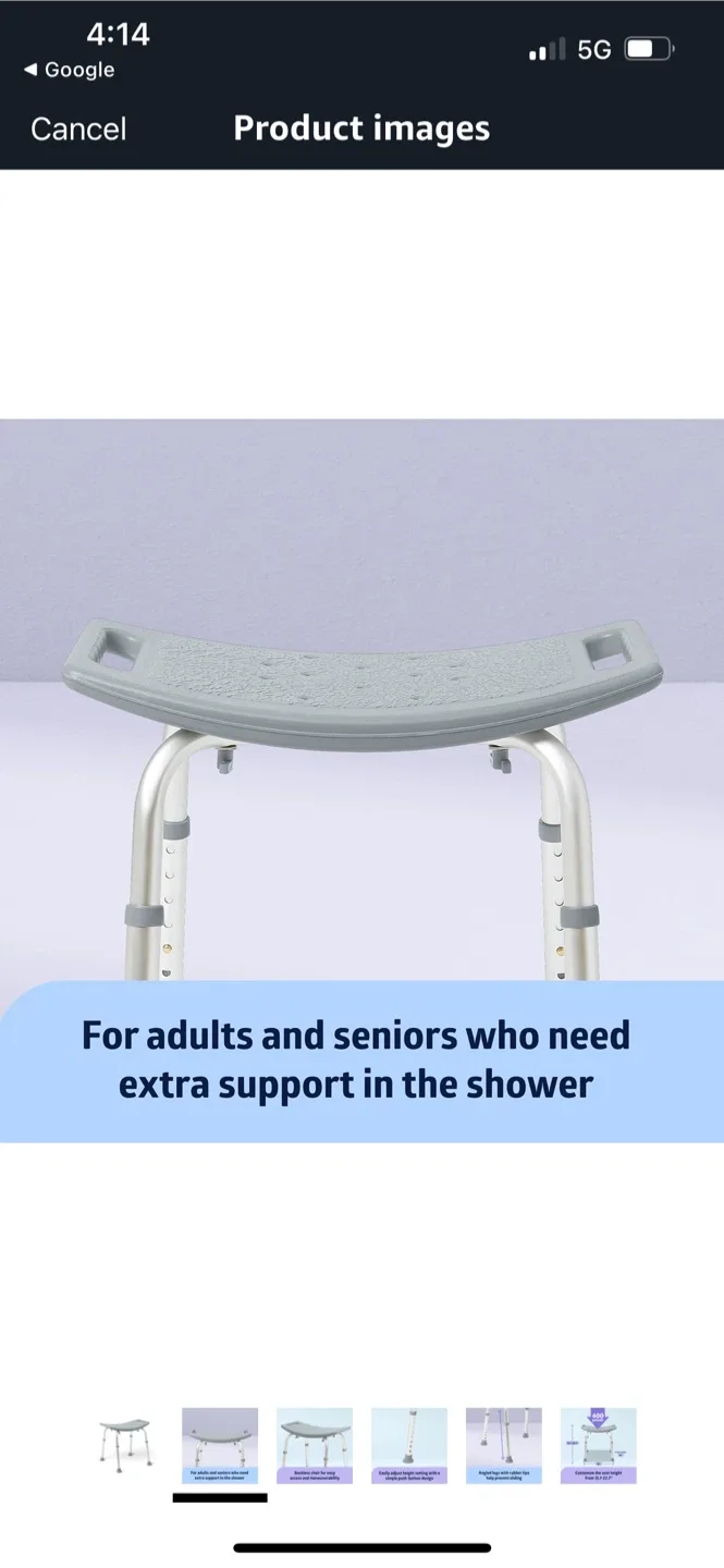 New Adjustable Height Shower Chair image indicator(2)