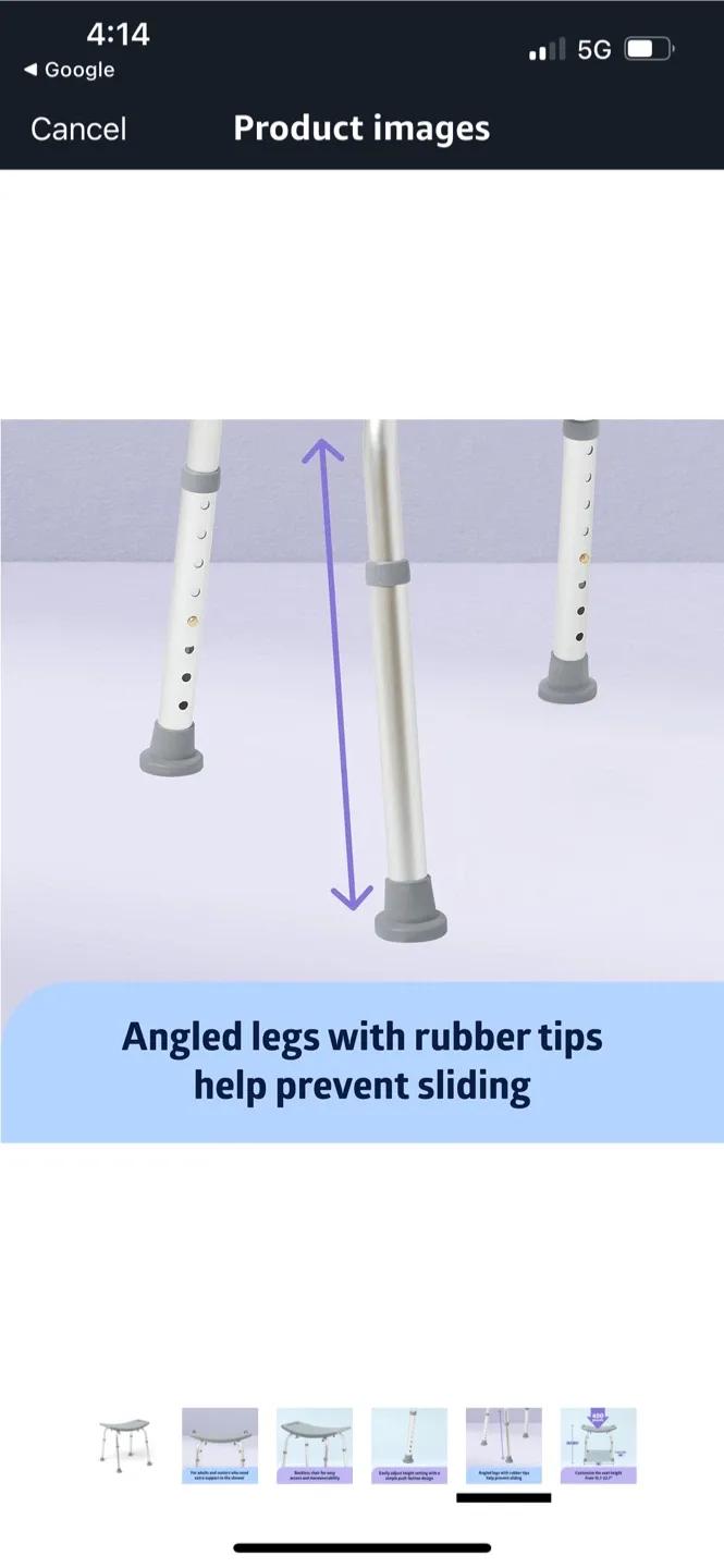 New Adjustable Height Shower Chair image indicator(5)