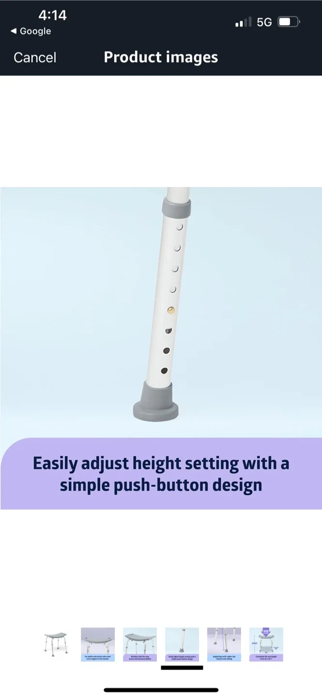 New Adjustable Height Shower Chair image indicator(4)