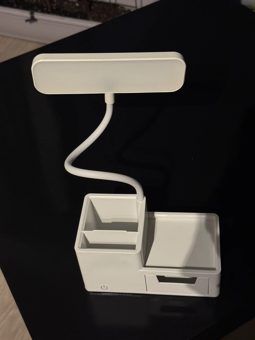 White LED Desk Lamp with Organizer - photo 4