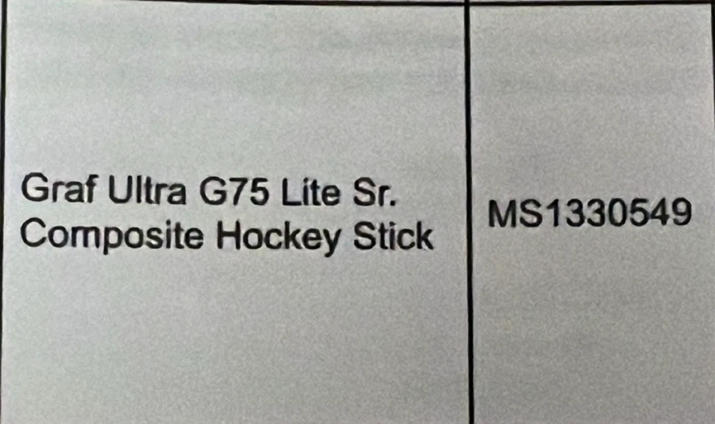 Brand New Graf Ultra G75 Lite Hockey Stick image indicator(6)