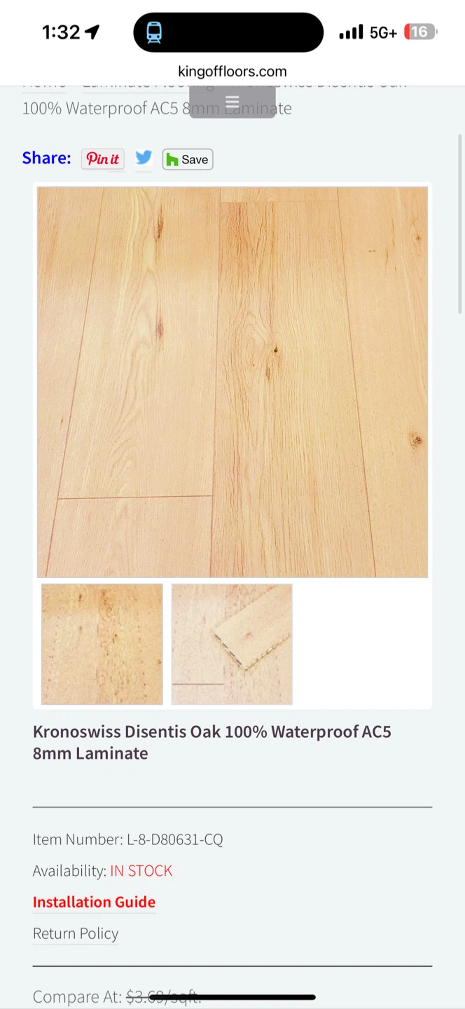 Kronoswiss Disentis Oak 8mm Laminate Flooring