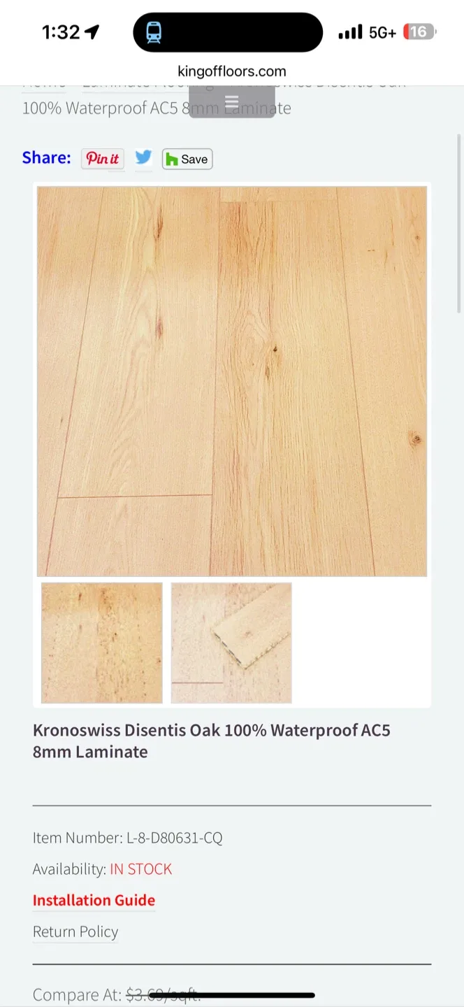 Kronoswiss Disentis Oak 8mm Laminate Flooring