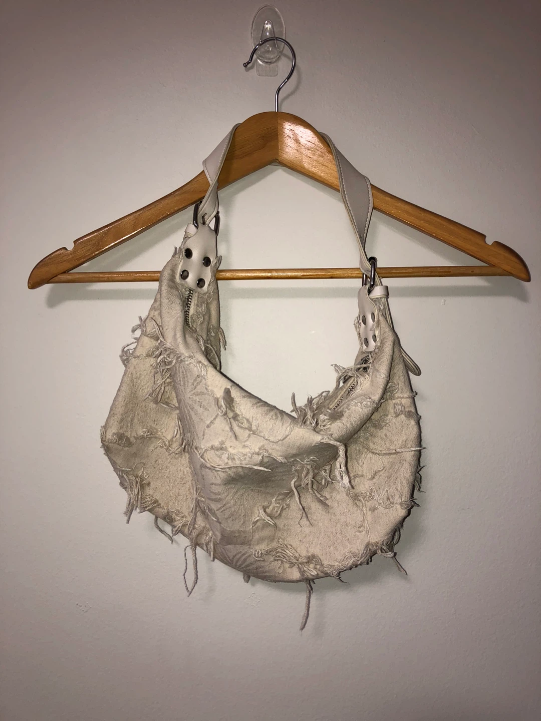 Distressed Shoulder Bag