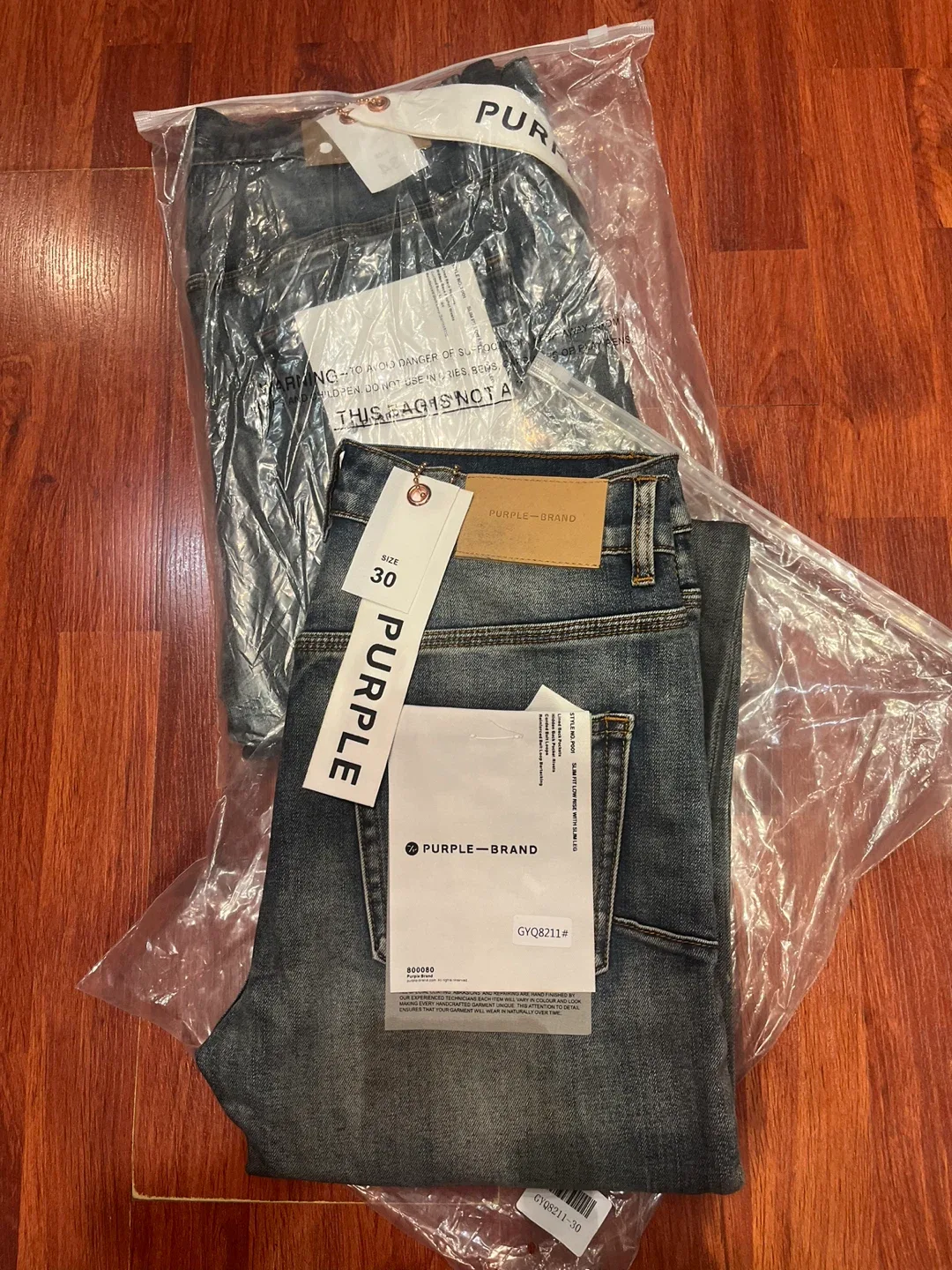 Brand new purple jeans (30,32,34) thumbnail