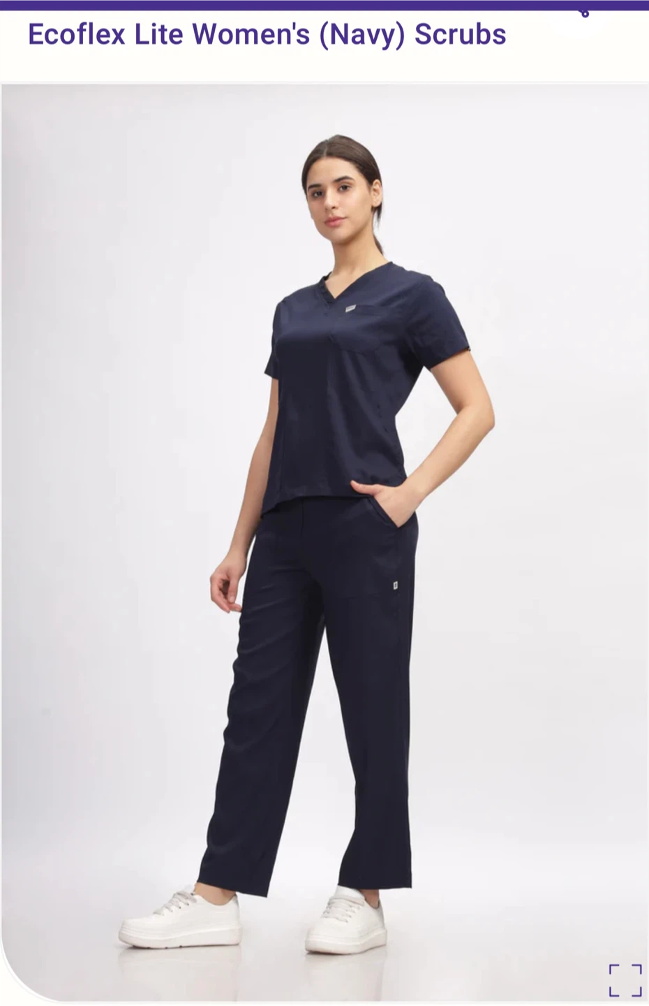 Knya Ecoflex Lite Women's Scrubs - XL - Navy