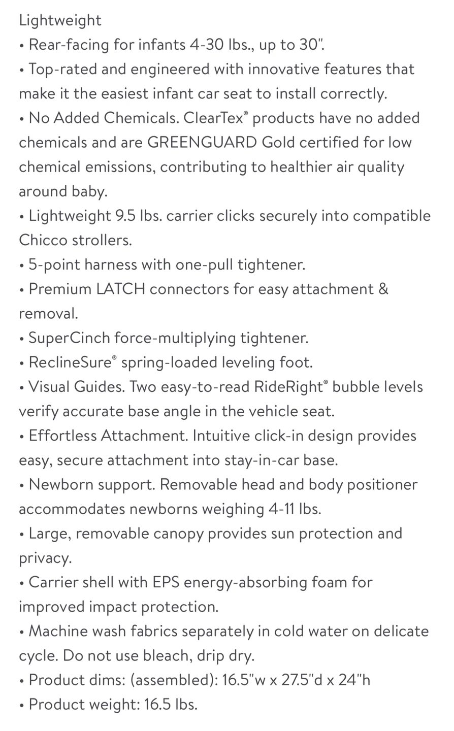 Chicco KeyFit 30 Infant Car Seat - photo 4