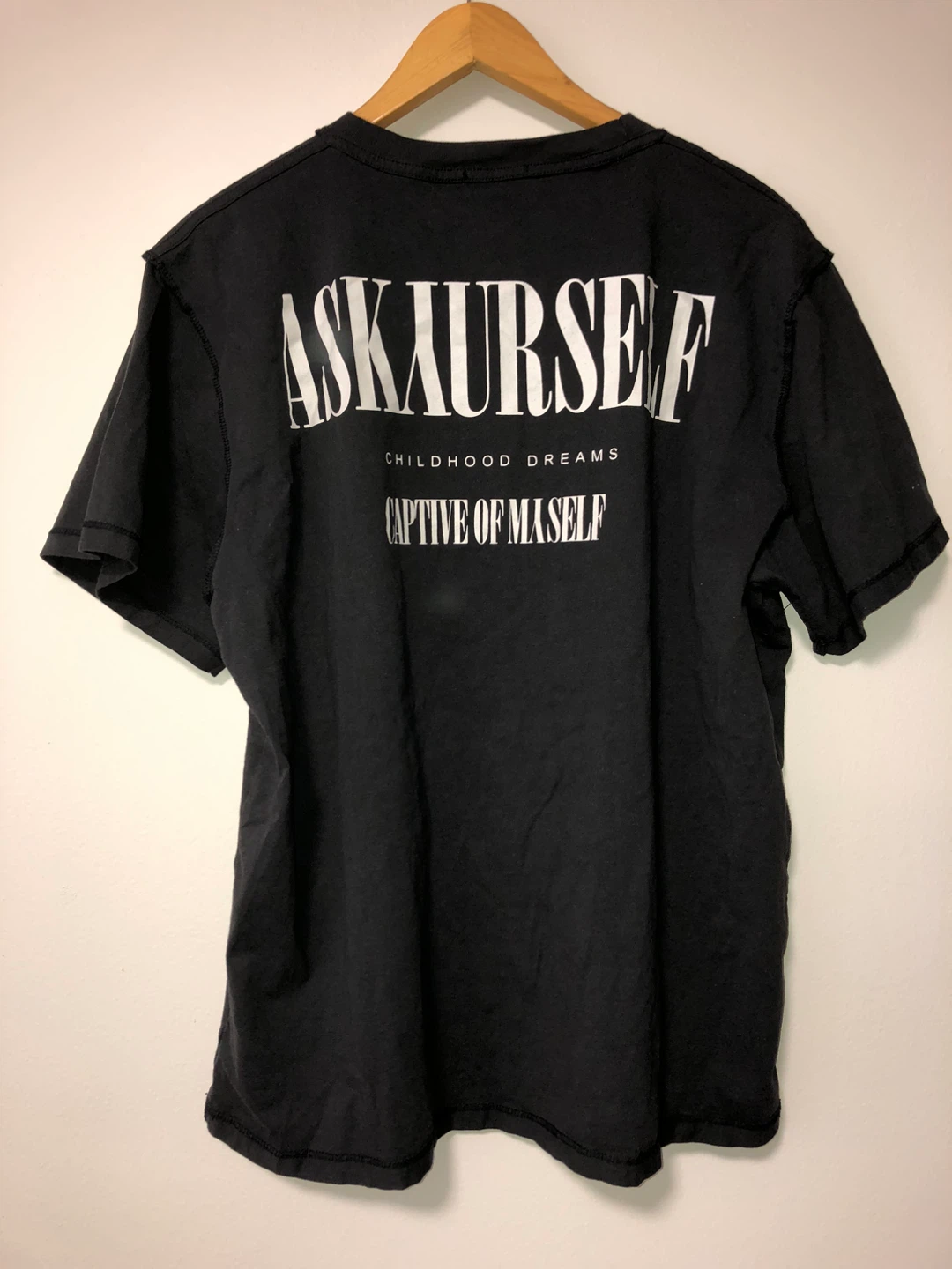 ASKYOURSELF Black Graphic T-Shirt - photo 2