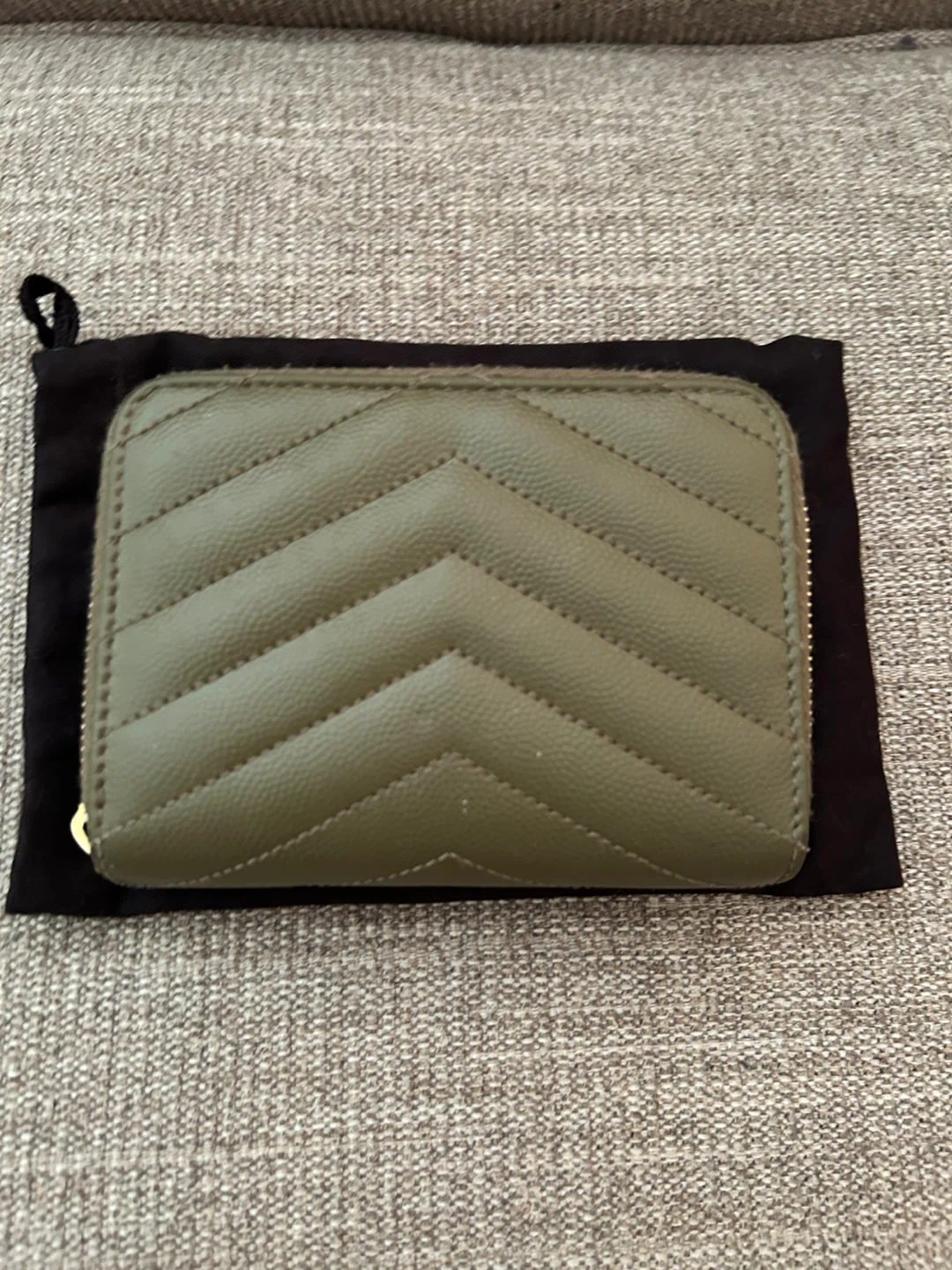 Saint Laurent Olive Green Wallet - photo 4