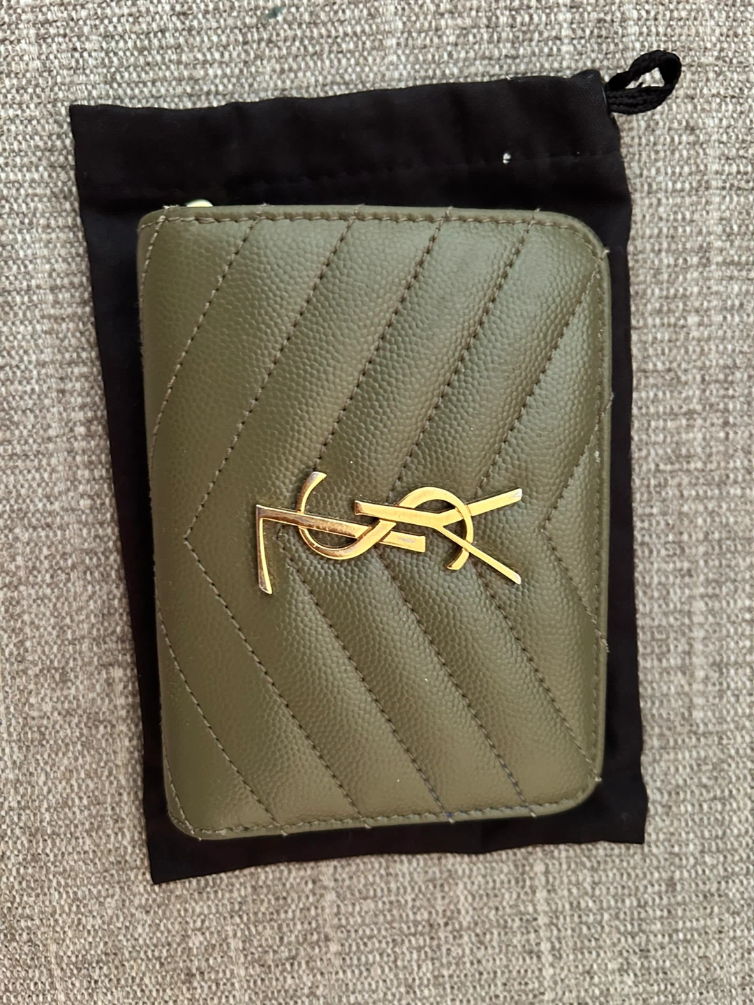 Saint Laurent Olive Green Wallet - photo 2