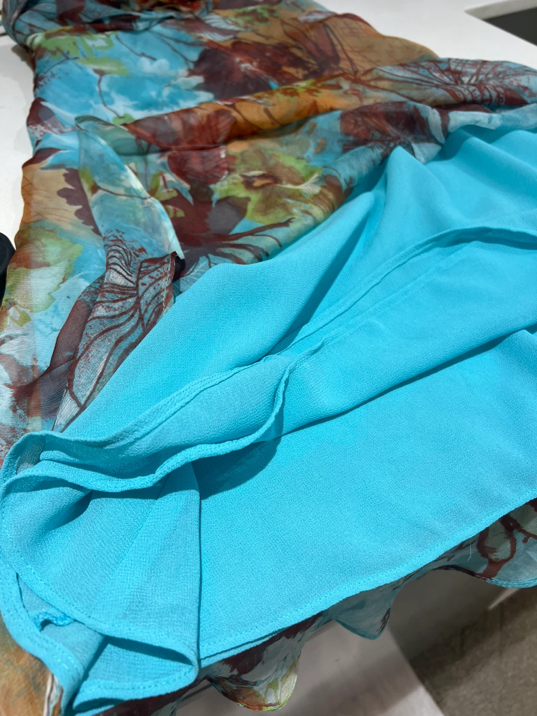 Floral Silk Dress - photo 4