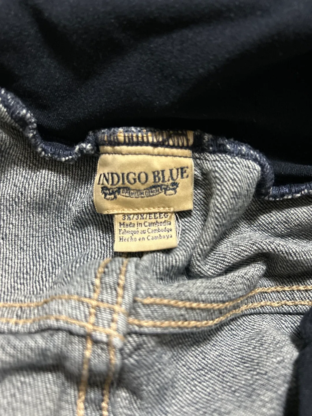 Indigo Blue Maternity Jeans - Size 3X