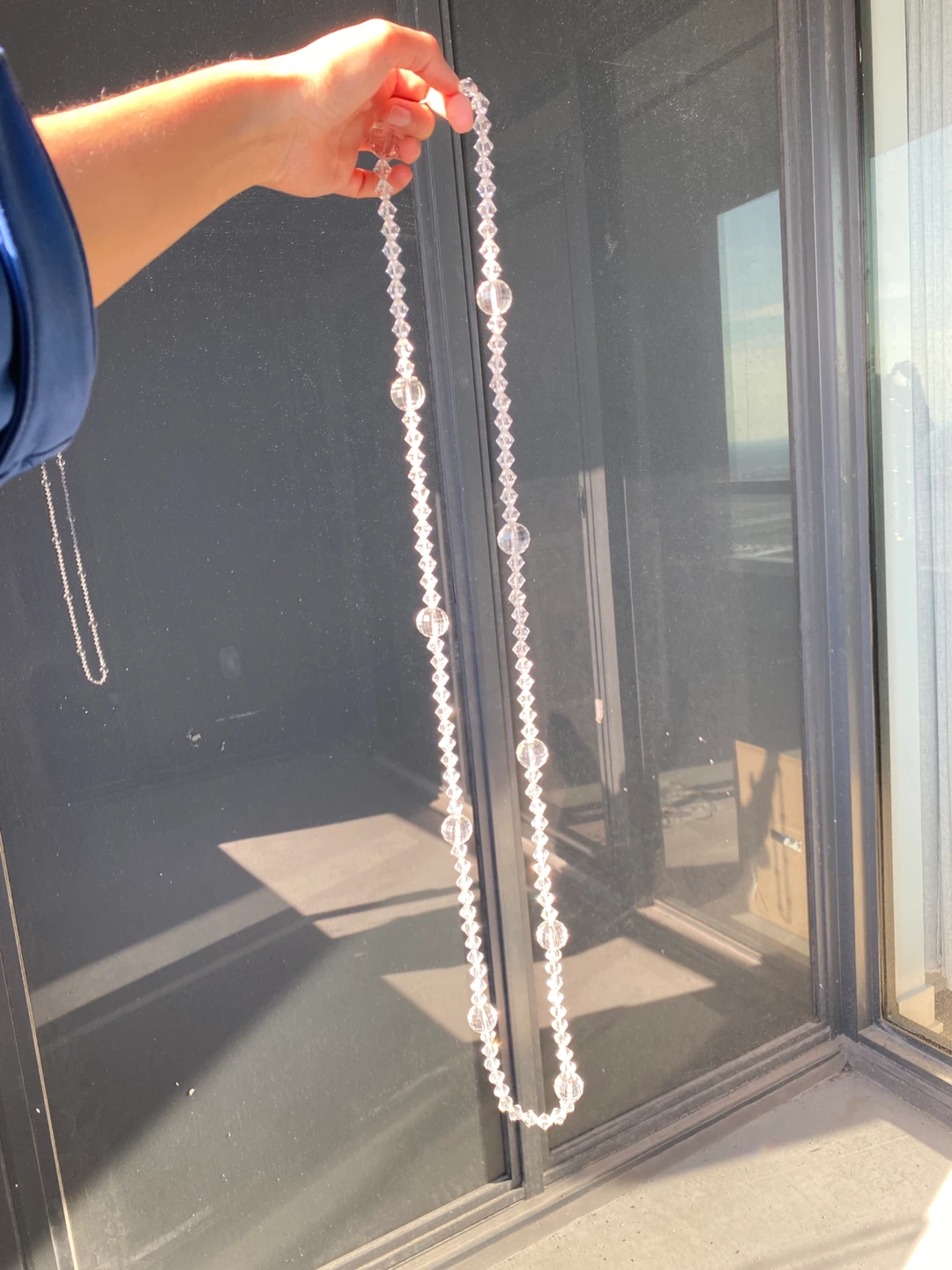 Wear Multiple Ways - Long Crystal Beaded Necklace