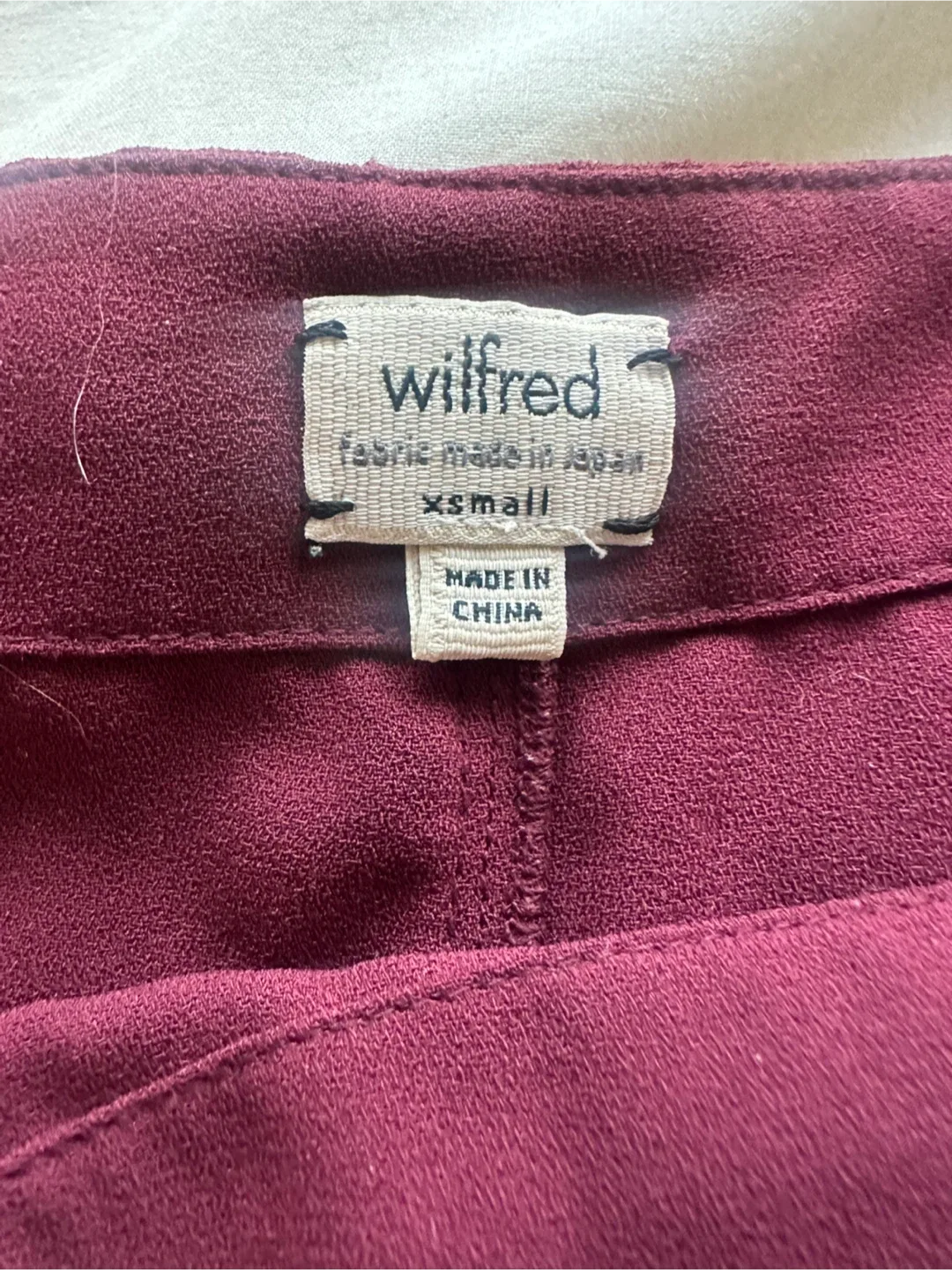 🥕Wilfred Burgundy Blouse peplum style - XSmall image indicator(4)