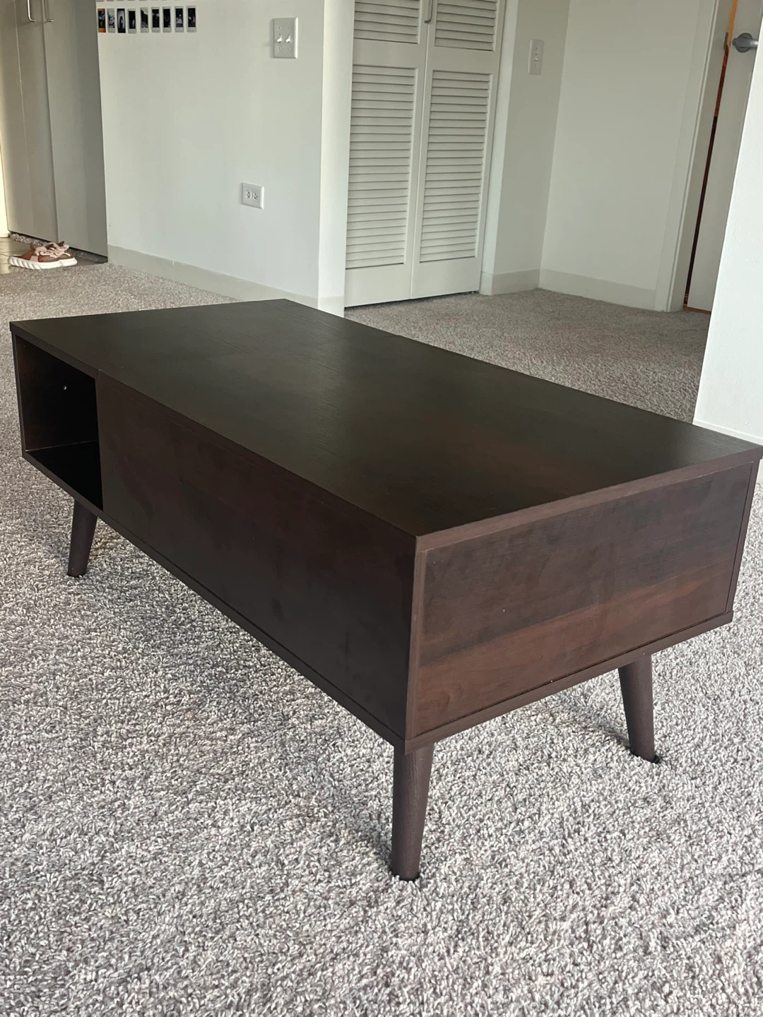 Dark Brown Lift Top Coffee Table