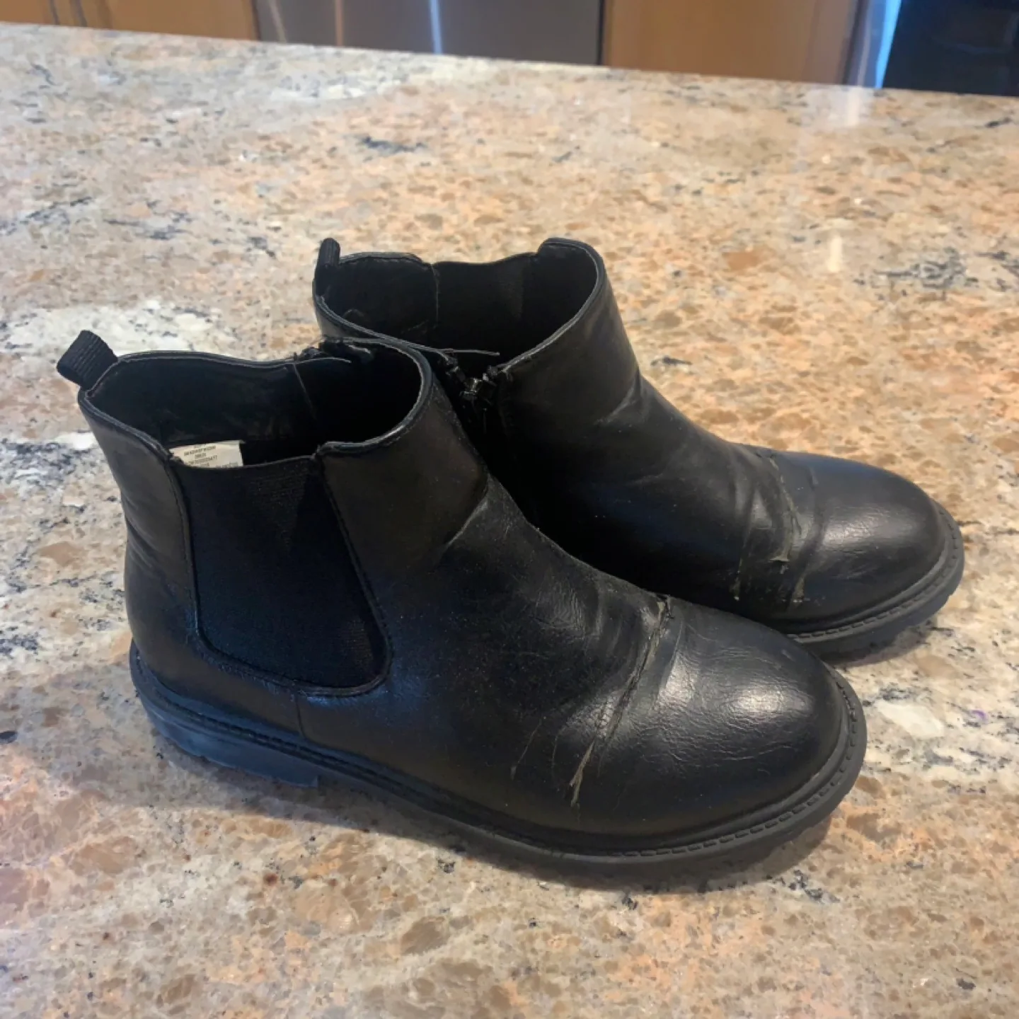 Joe Fresh Black Ankle Boots - Size 3 thumbnail